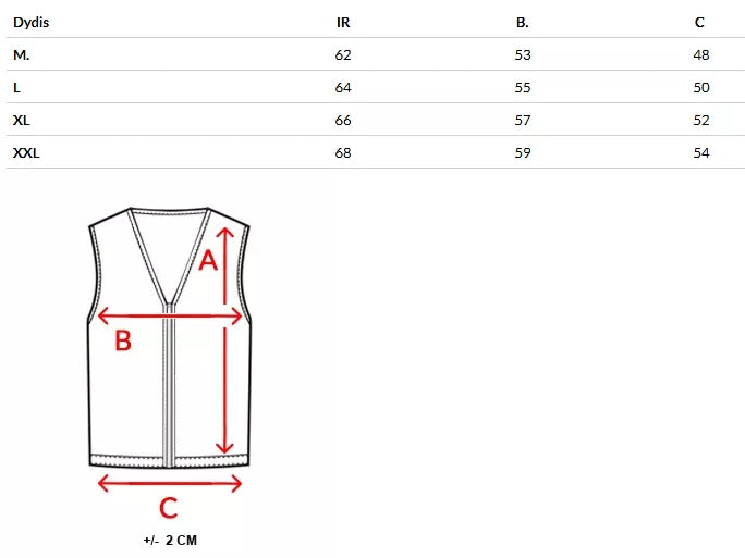 Men's white vest Pole