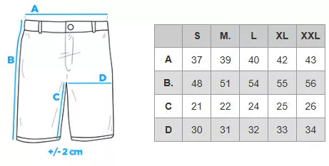 Men's light blue denim shorts Braco