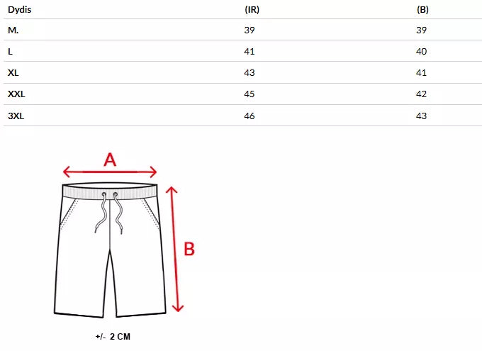 Men's black shorts Urba