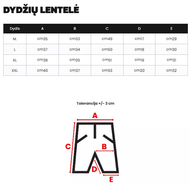 Men's black shorts Devon 