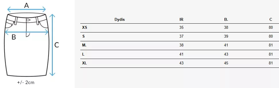 Women's brown denim skirt Tell