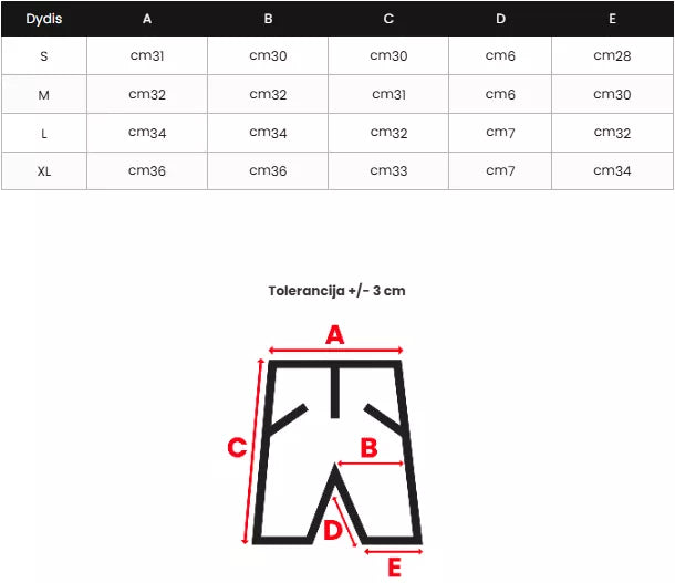 Women's black shorts Afra