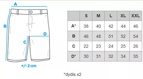 Men's black shorts Optin