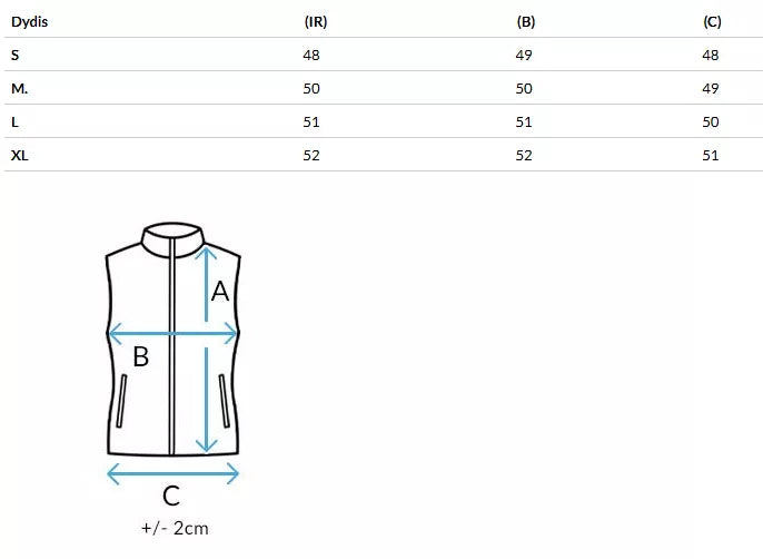 Women's black vest Sedar