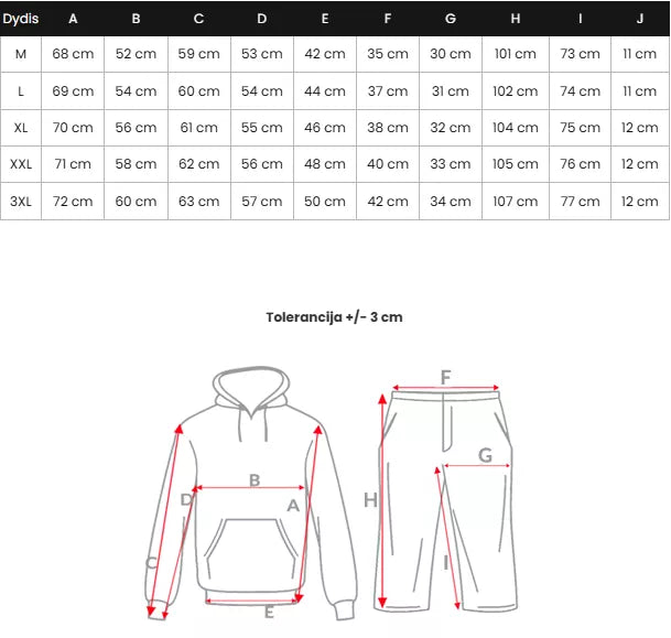 Men's black hooded tracksuit Adam