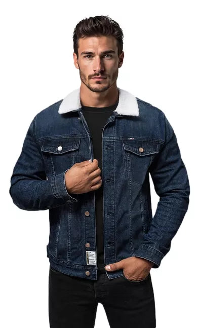 Dark blue denim jacket Azin