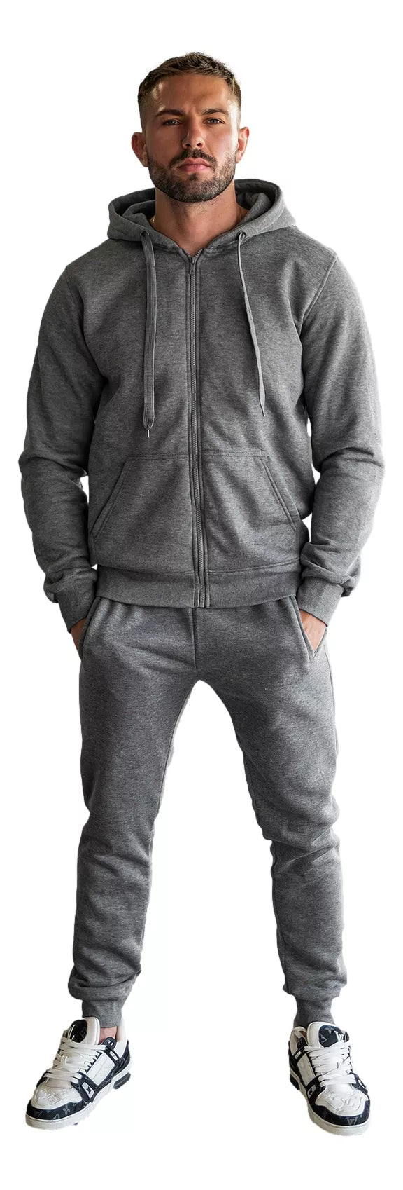 Dark gray men's tracksuit Pazar