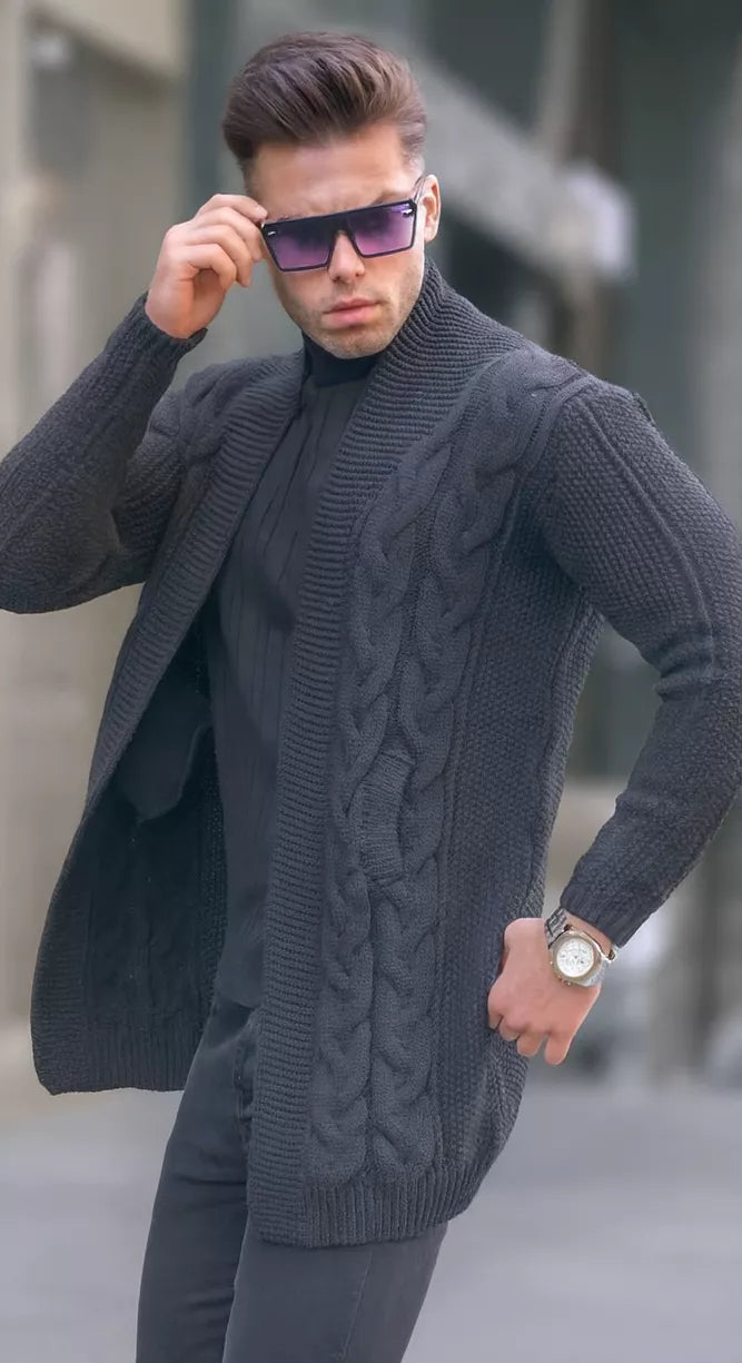 Dark gray men's sweater Roget