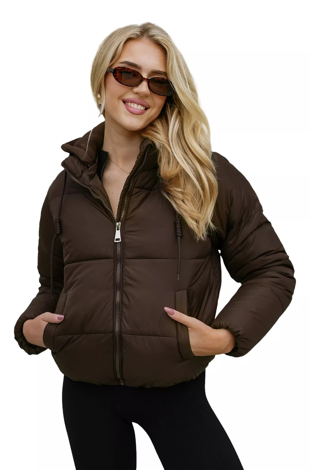 Dark brown women's jacket Beni