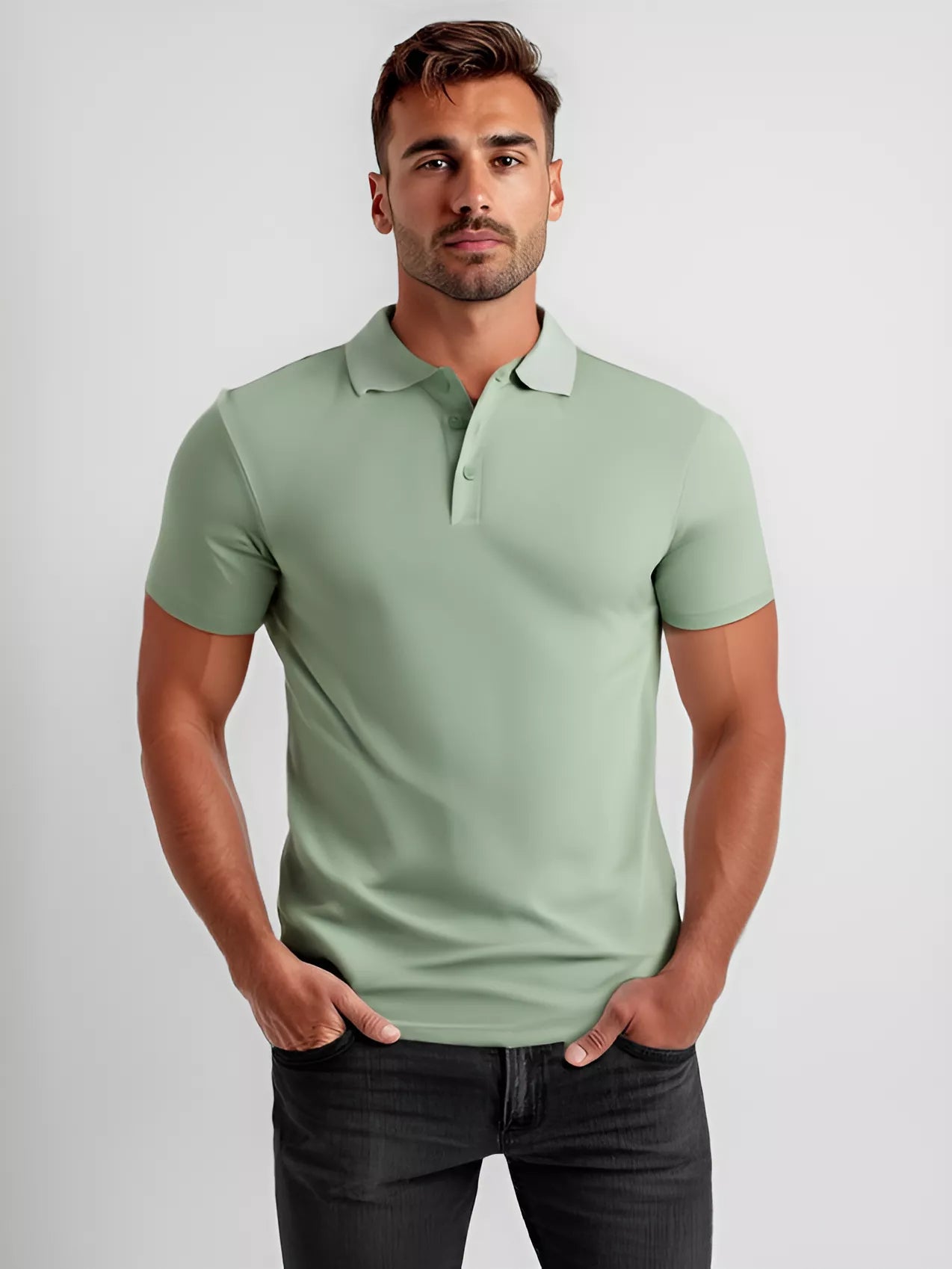 Men's mint polo shirt Casual 