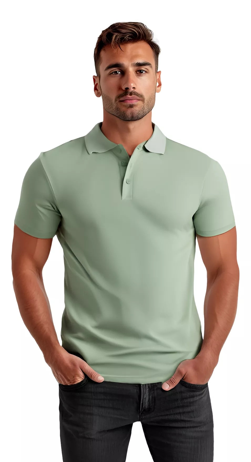 Men's mint polo shirt Casual 