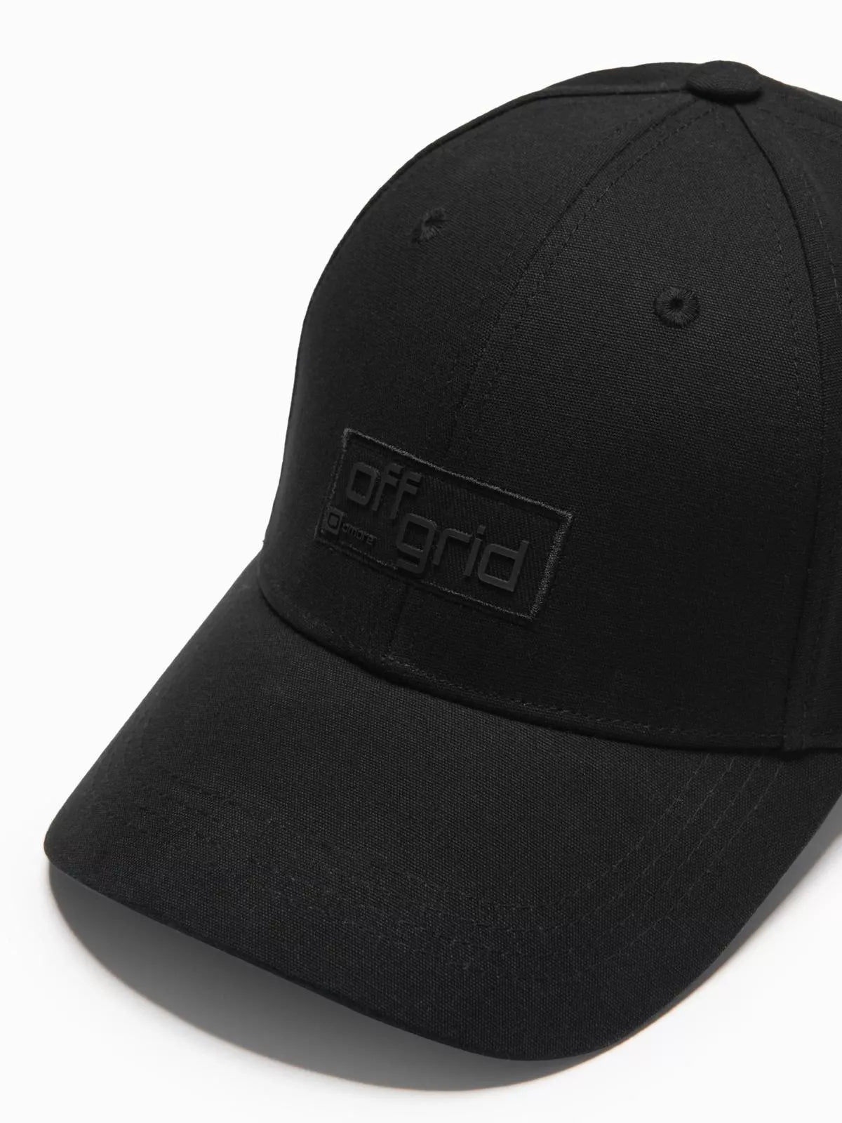 Unisex black hat Grid