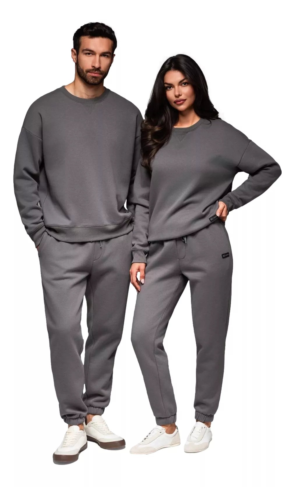 Unisex grey casual suit Couple