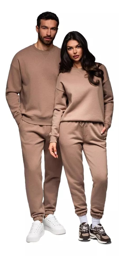 Unisex brown casual suit Couple