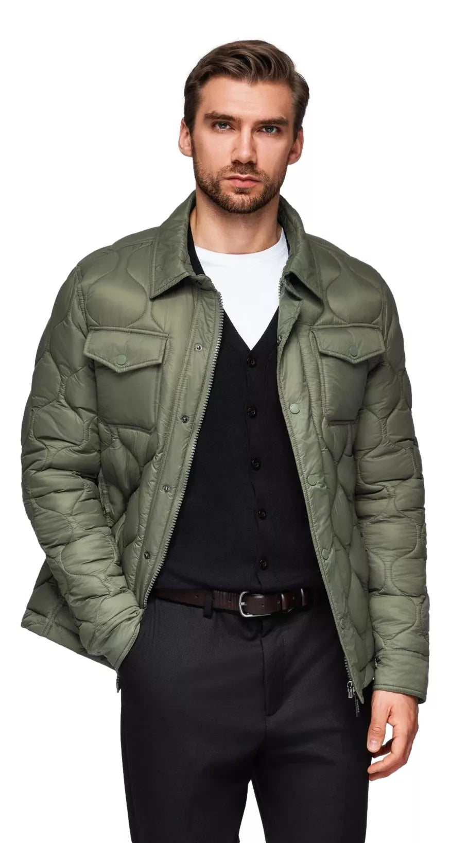 Men's khaki jacket Lomin