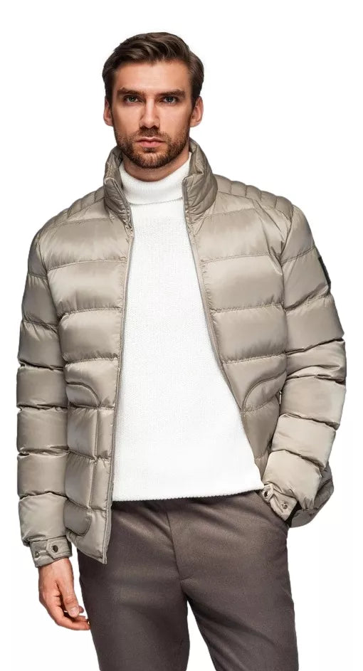 Men's quilted gray jacket Wudi