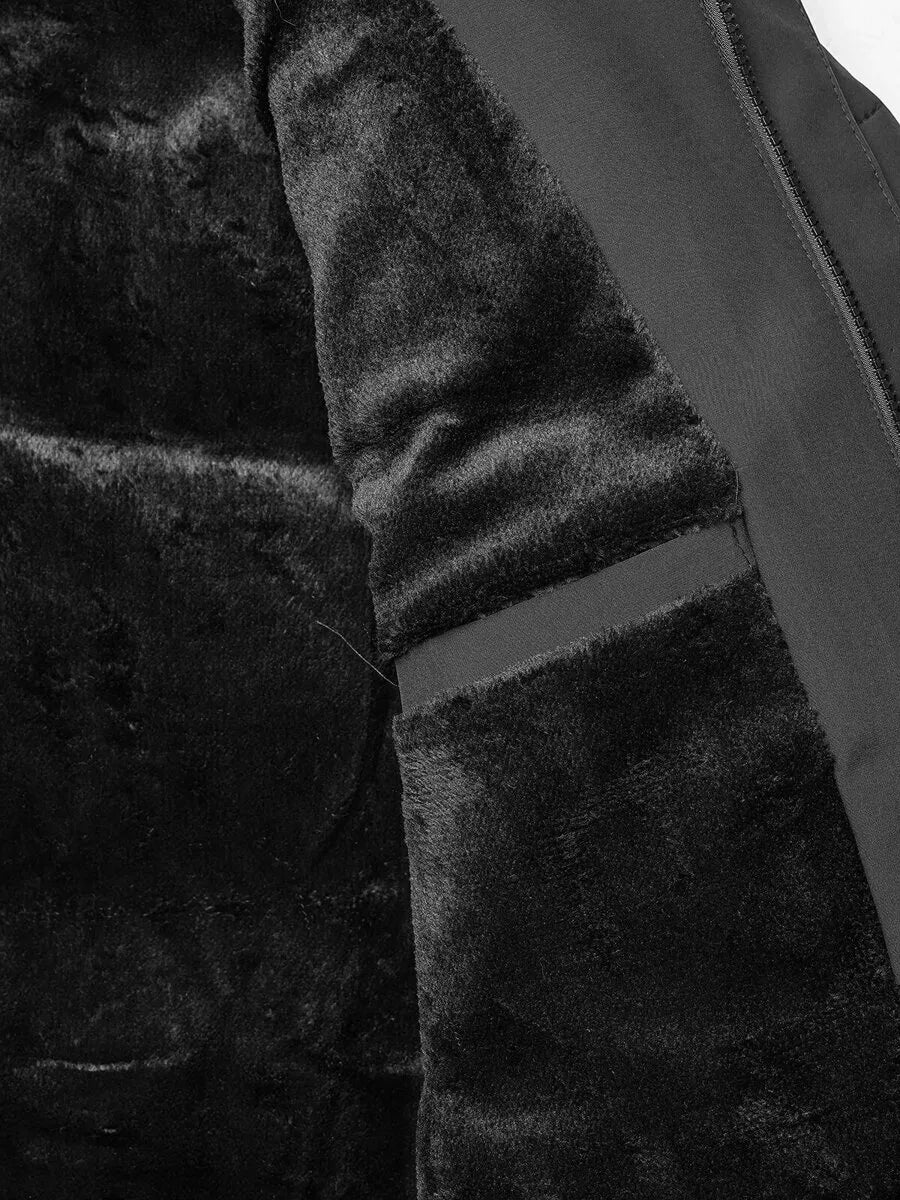 Men's black quilted jacket Storm