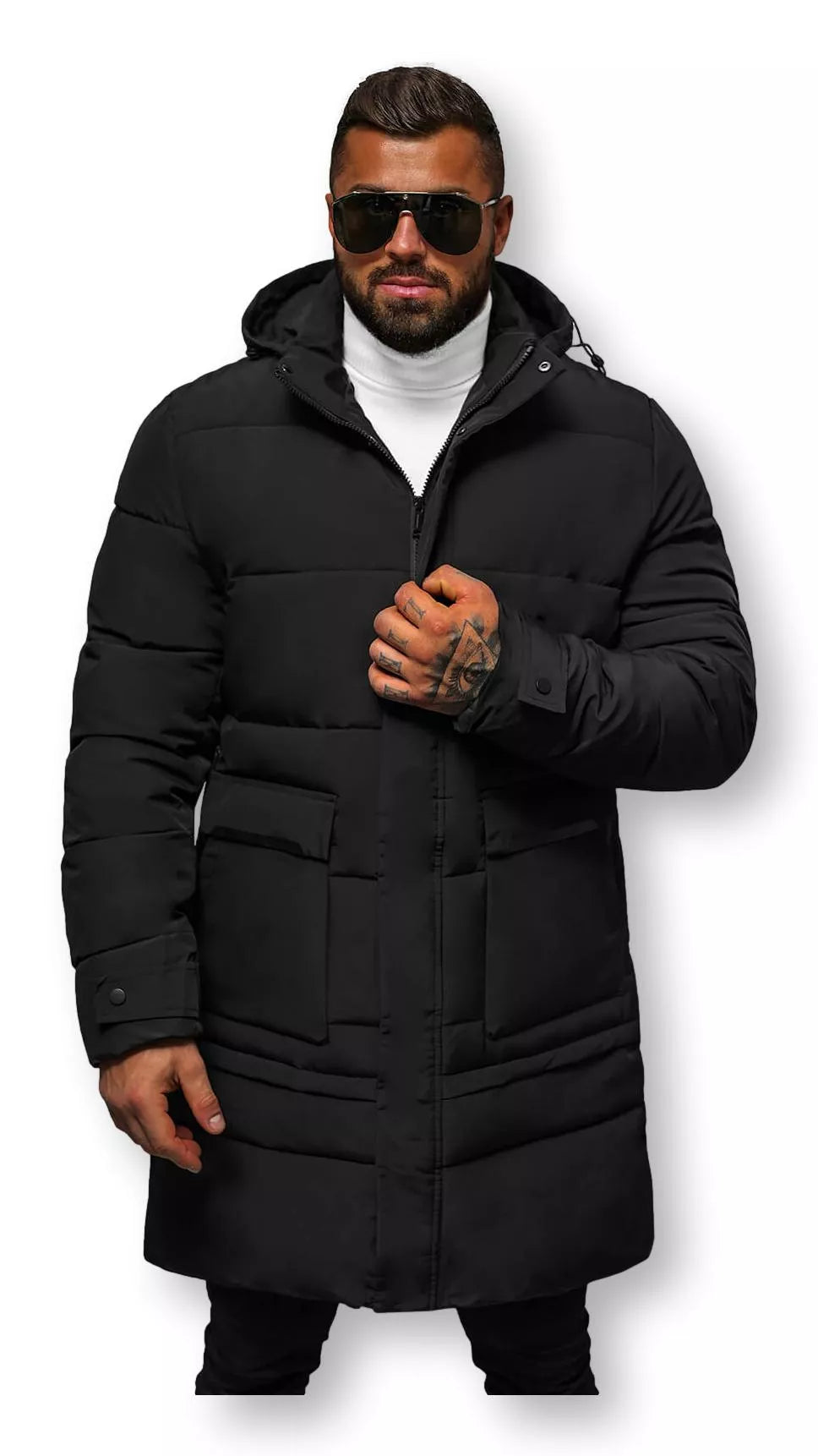 Men's black quilted jacket Storm