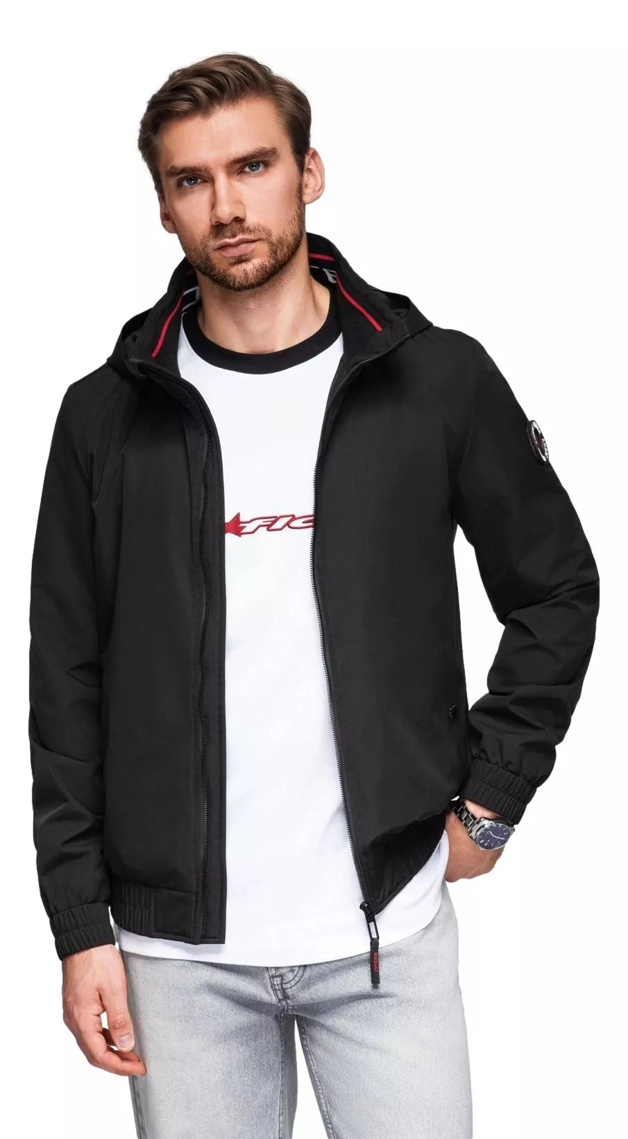 Men's black jacket Kenit