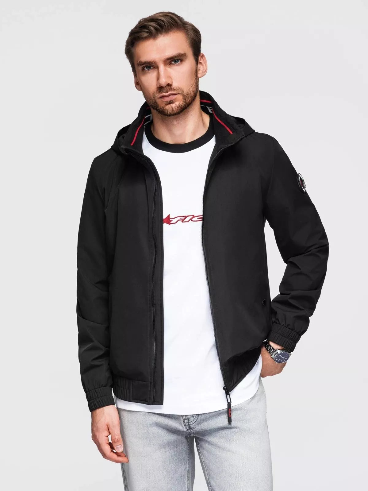 Men's black jacket Kenit
