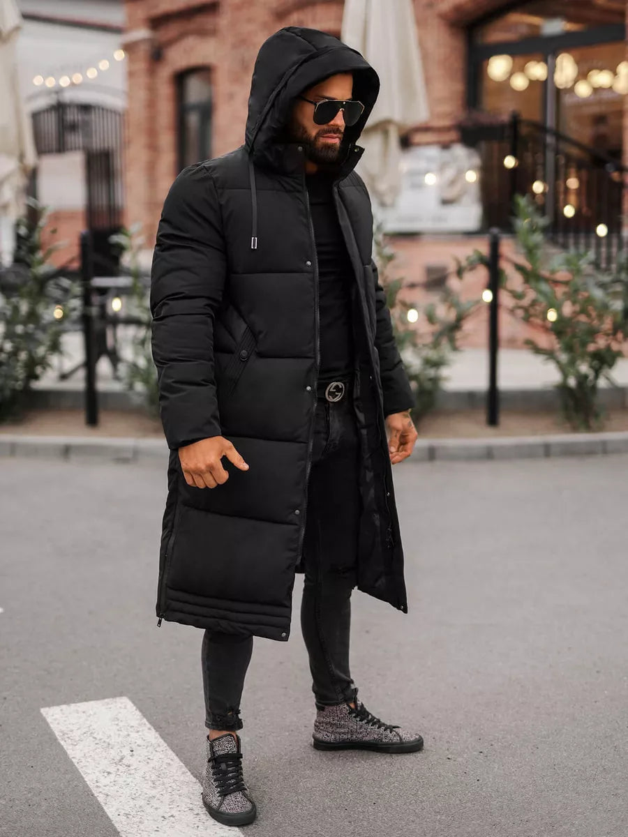 Men's black winter jacket Bruno