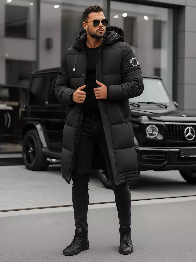 Men's black winter jacket Bruno
