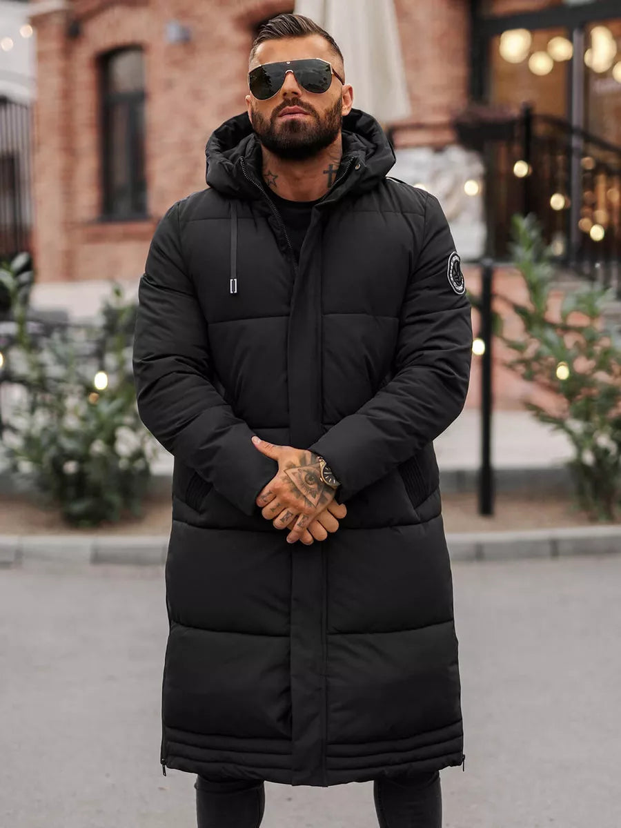Men's black winter jacket Bruno