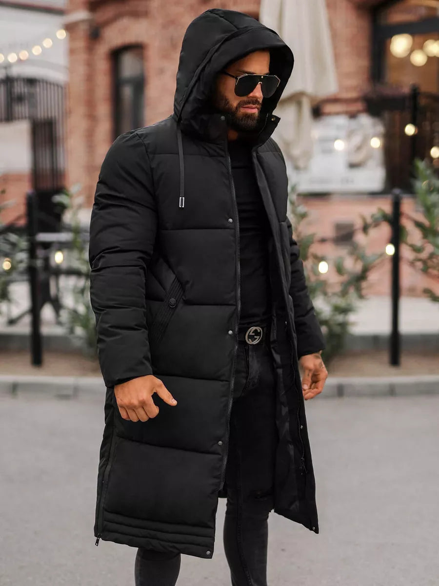 Men's black winter jacket Bruno