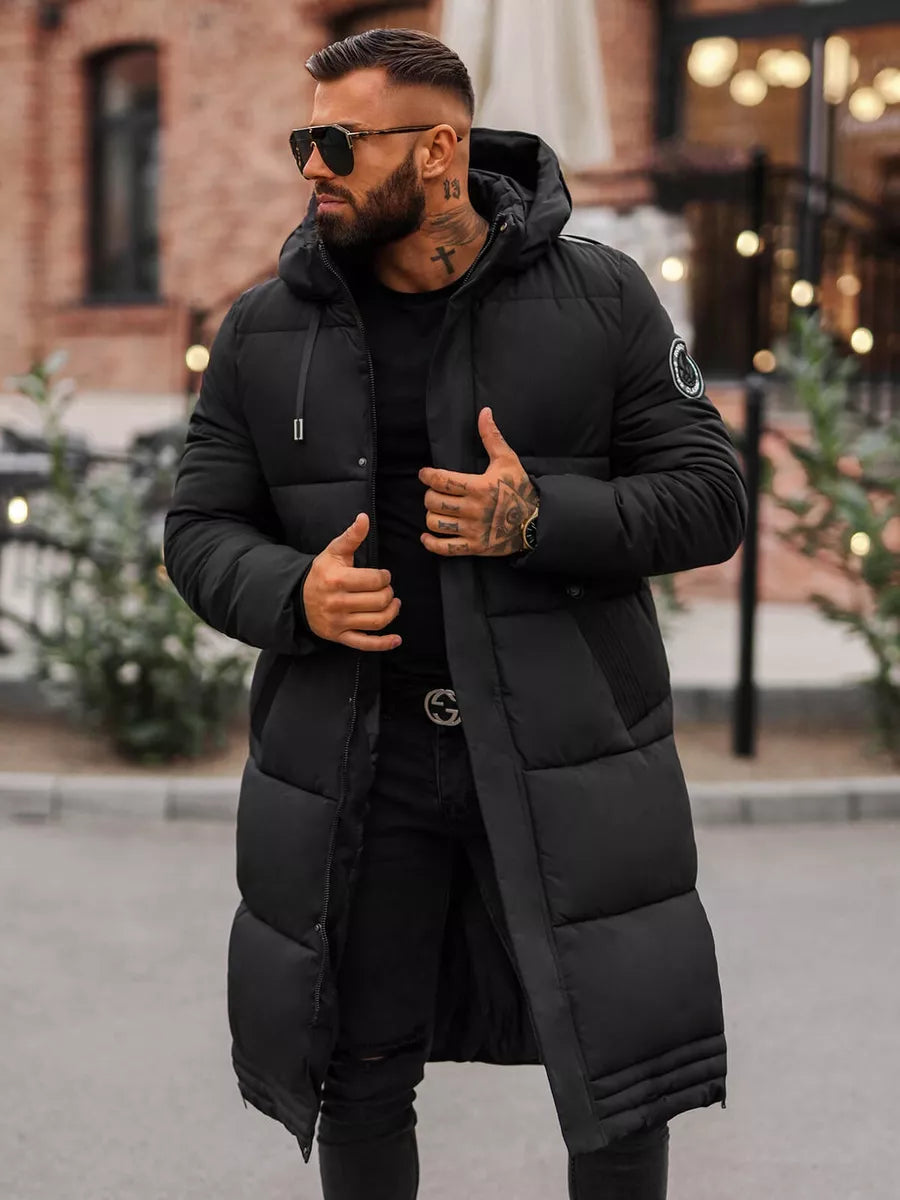 Men's black winter jacket Bruno