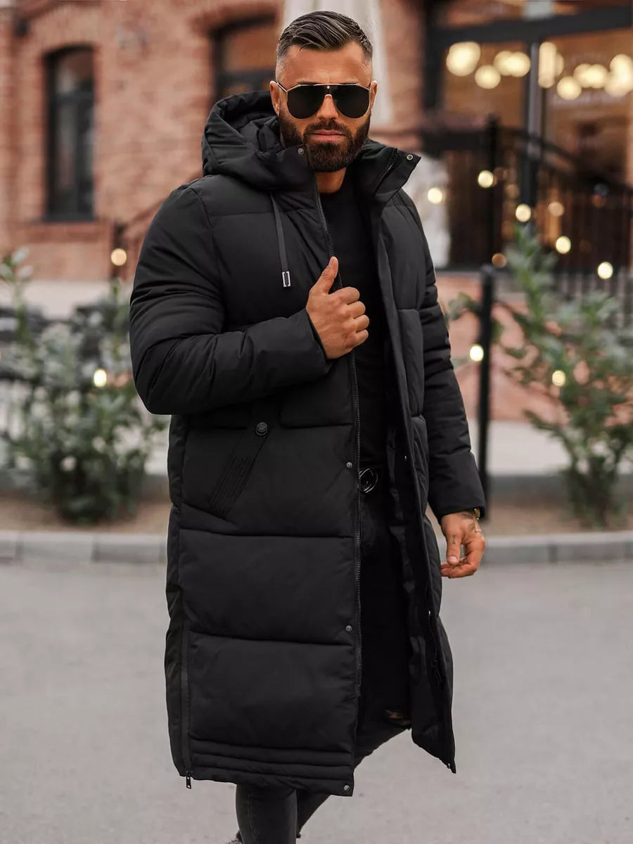 Men's black winter jacket Bruno