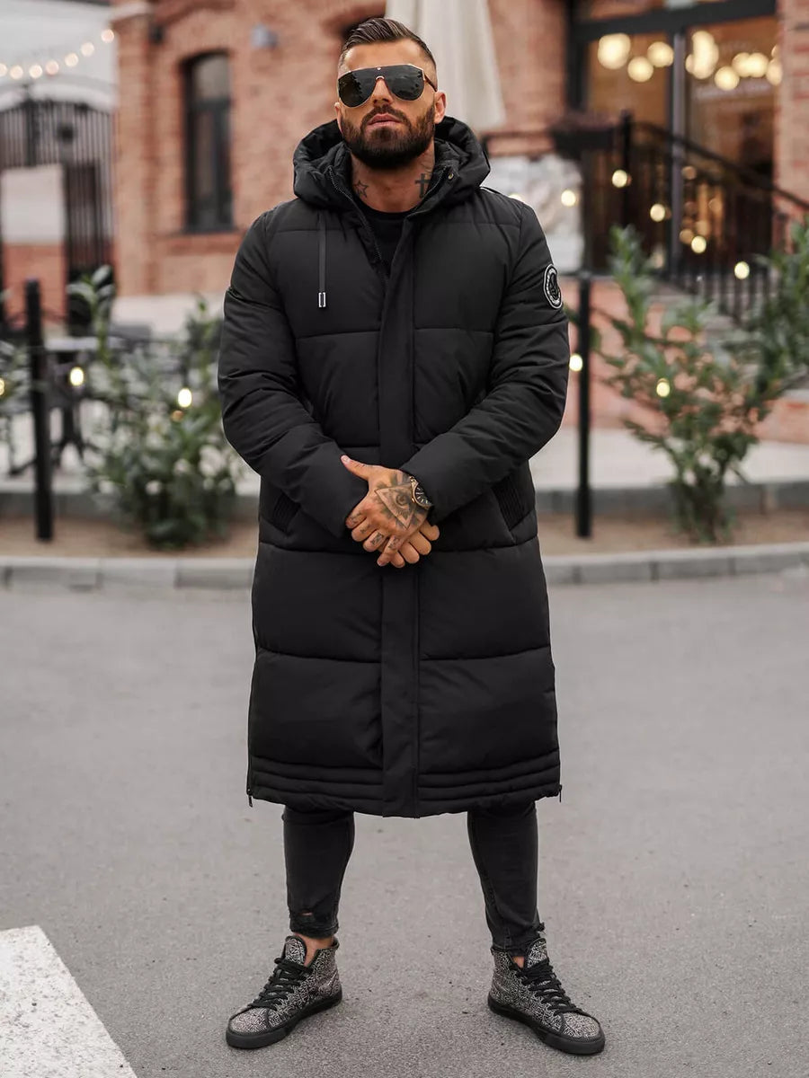 Men's black winter jacket Bruno