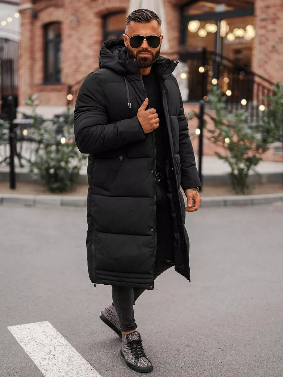 Men's black winter jacket Bruno