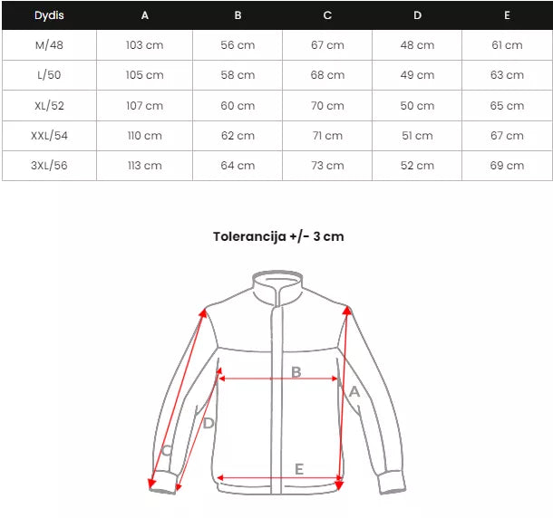 Men's black winter jacket Bruno