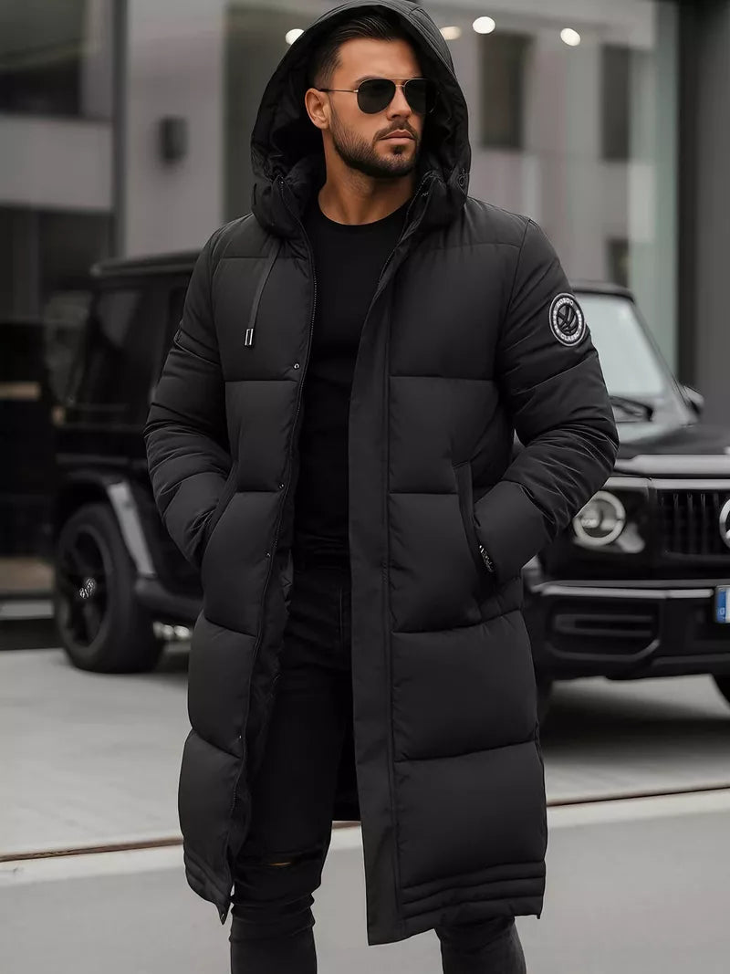 Men's black winter jacket Bruno