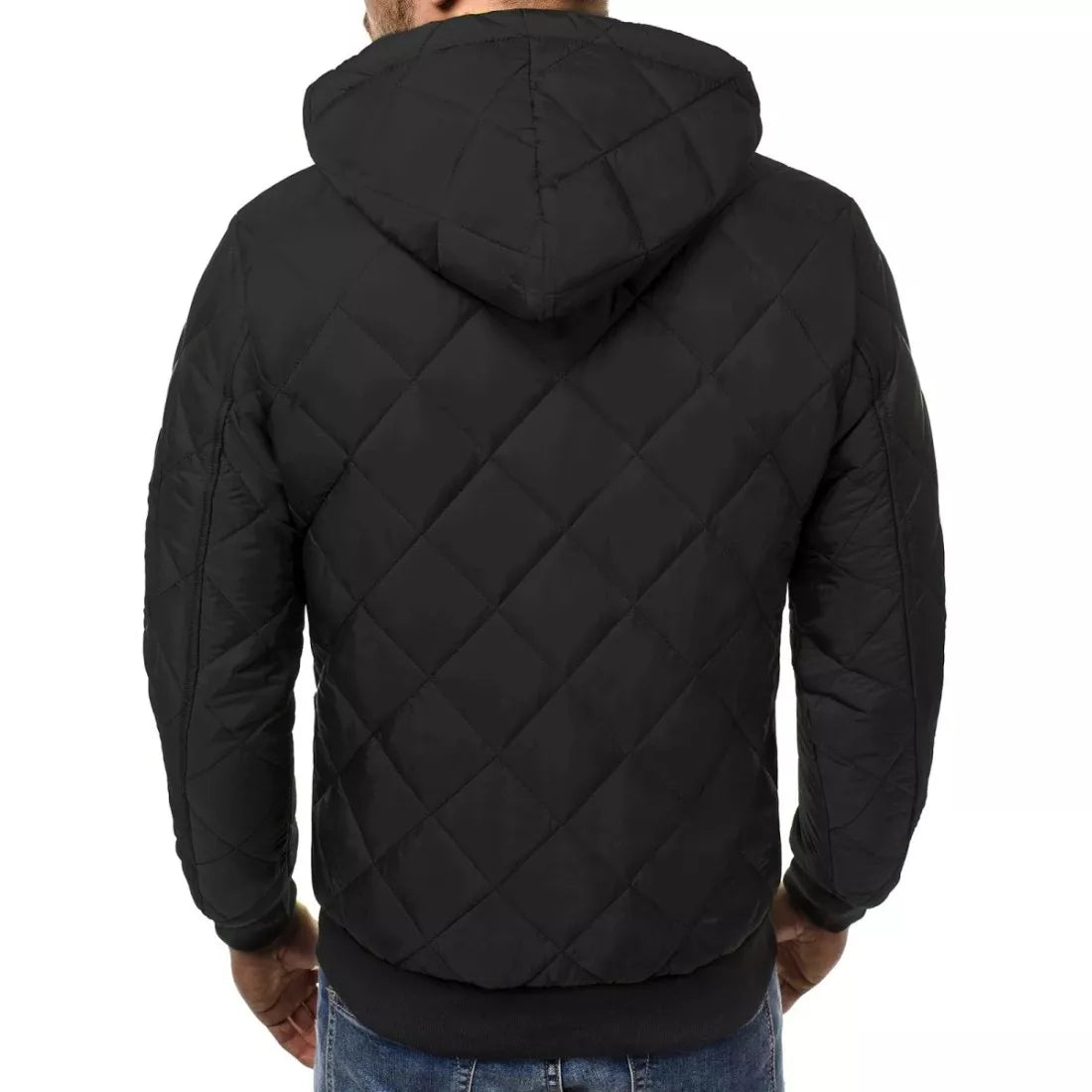 Men's spring - autumn jacket in black Karl