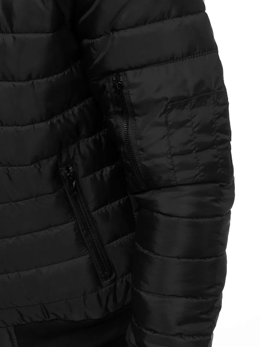 Men's spring - autumn jacket in black Nosal