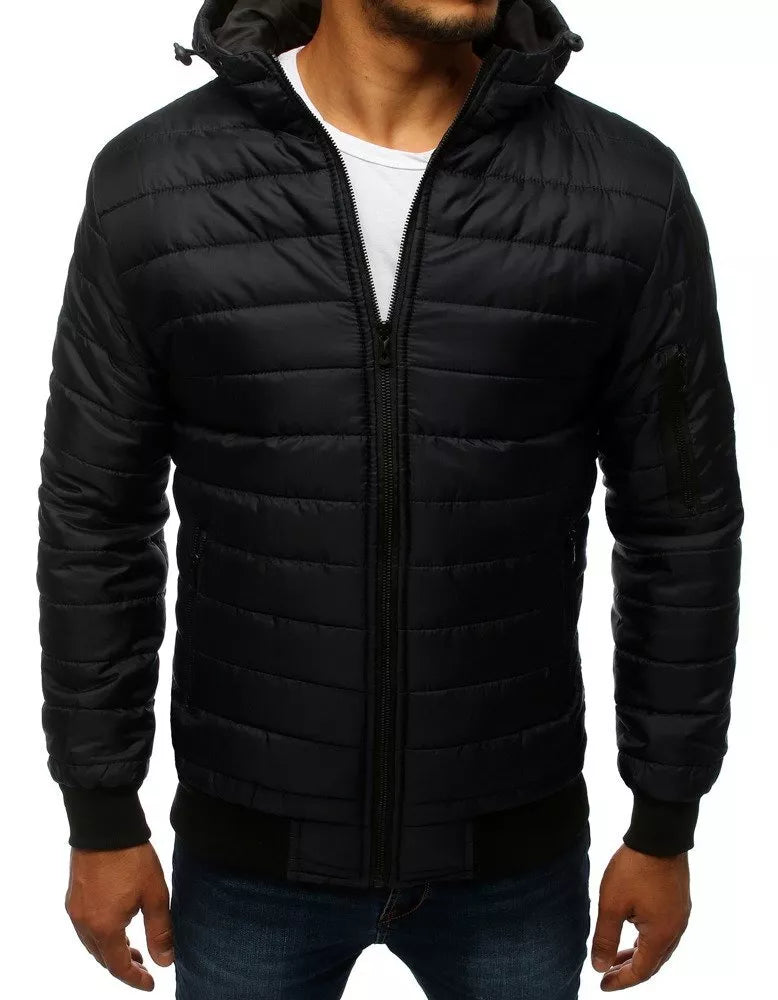 Men's spring - autumn jacket in black Nosal