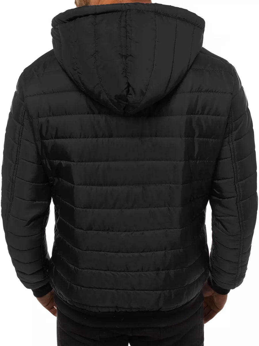 Men's spring - autumn jacket in black Nosal