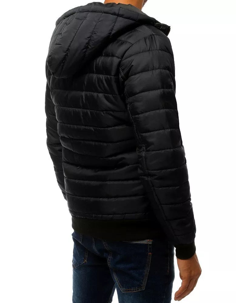 Men's spring - autumn jacket in black Nosal