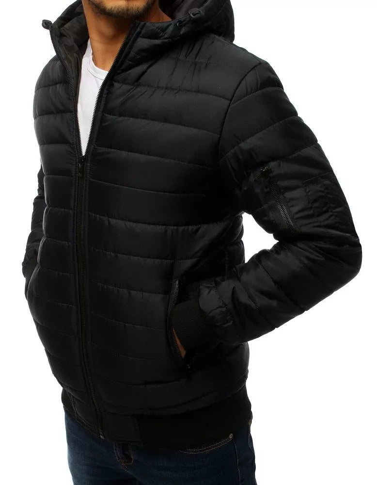 Men's spring - autumn jacket in black Nosal