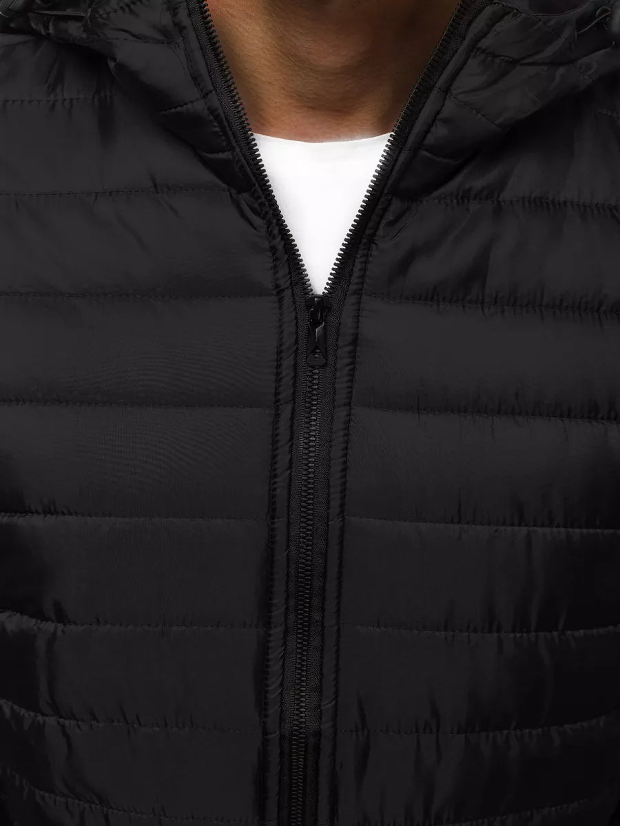 Men's spring - autumn jacket in black Nosal