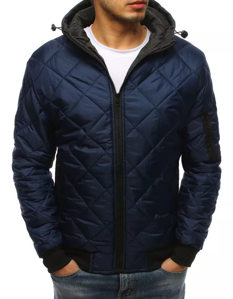 Men's spring - autumn jacket in dark blue Karl