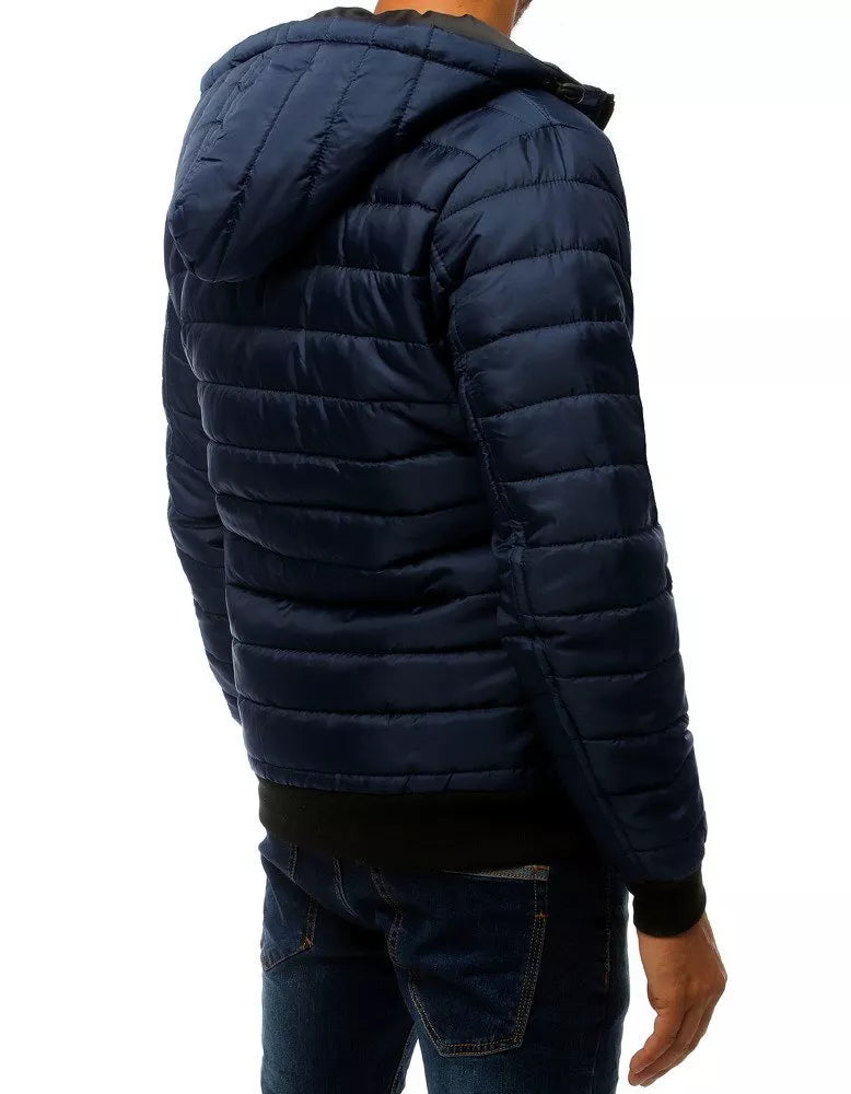 Men's spring - autumn jacket in dark blue color Nosal