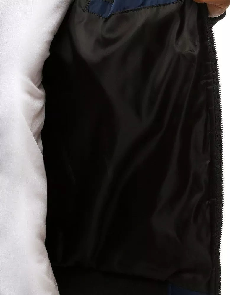 Men's spring - autumn jacket in dark blue color Nosal