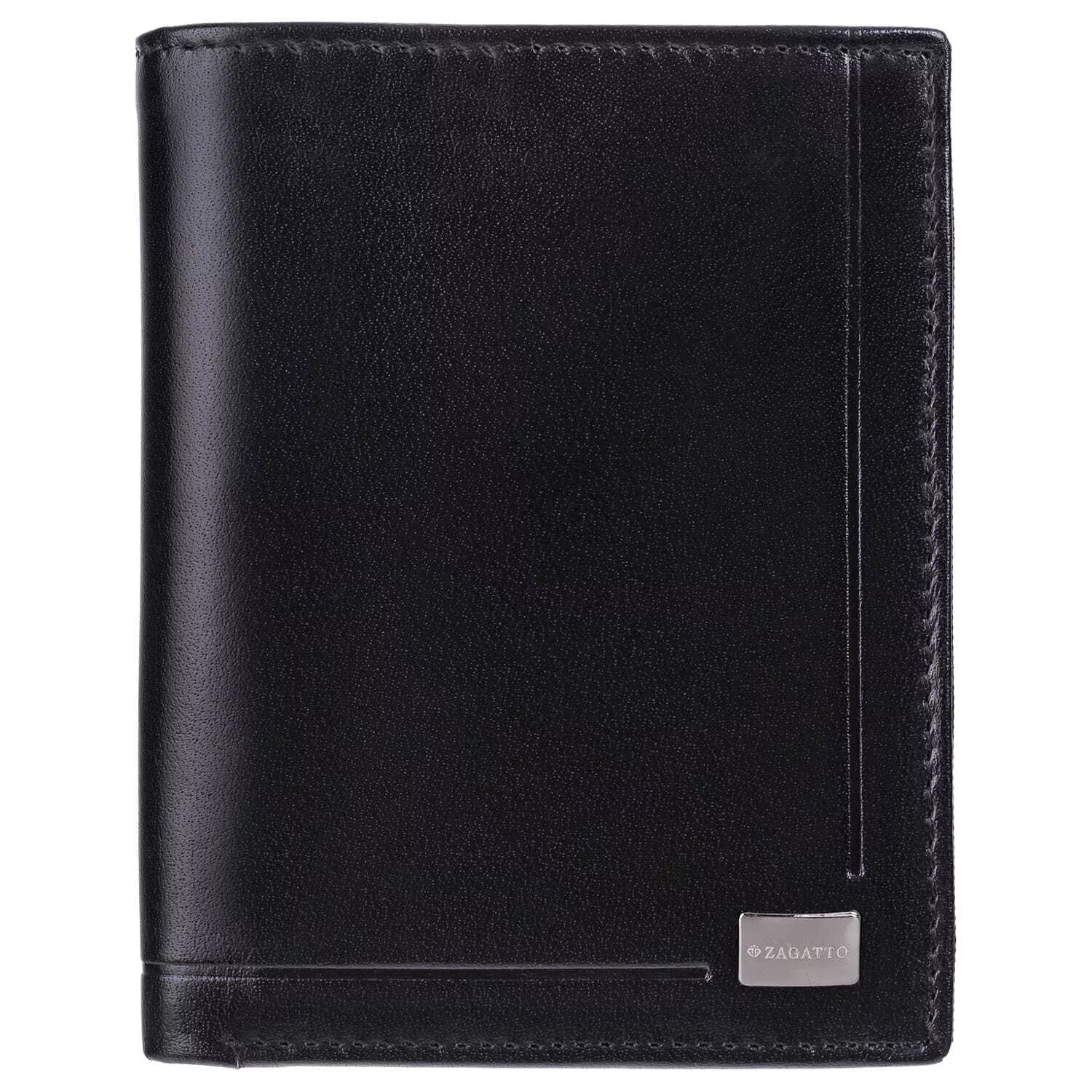 Men's wallet made of genuine leather Jesse (black) 