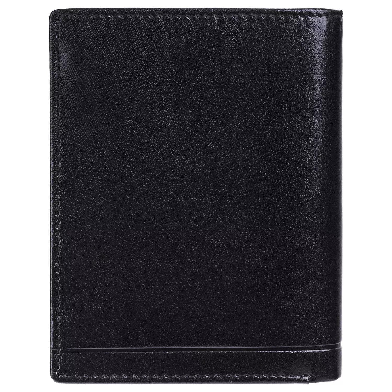 Men's wallet made of genuine leather Jesse (black) 