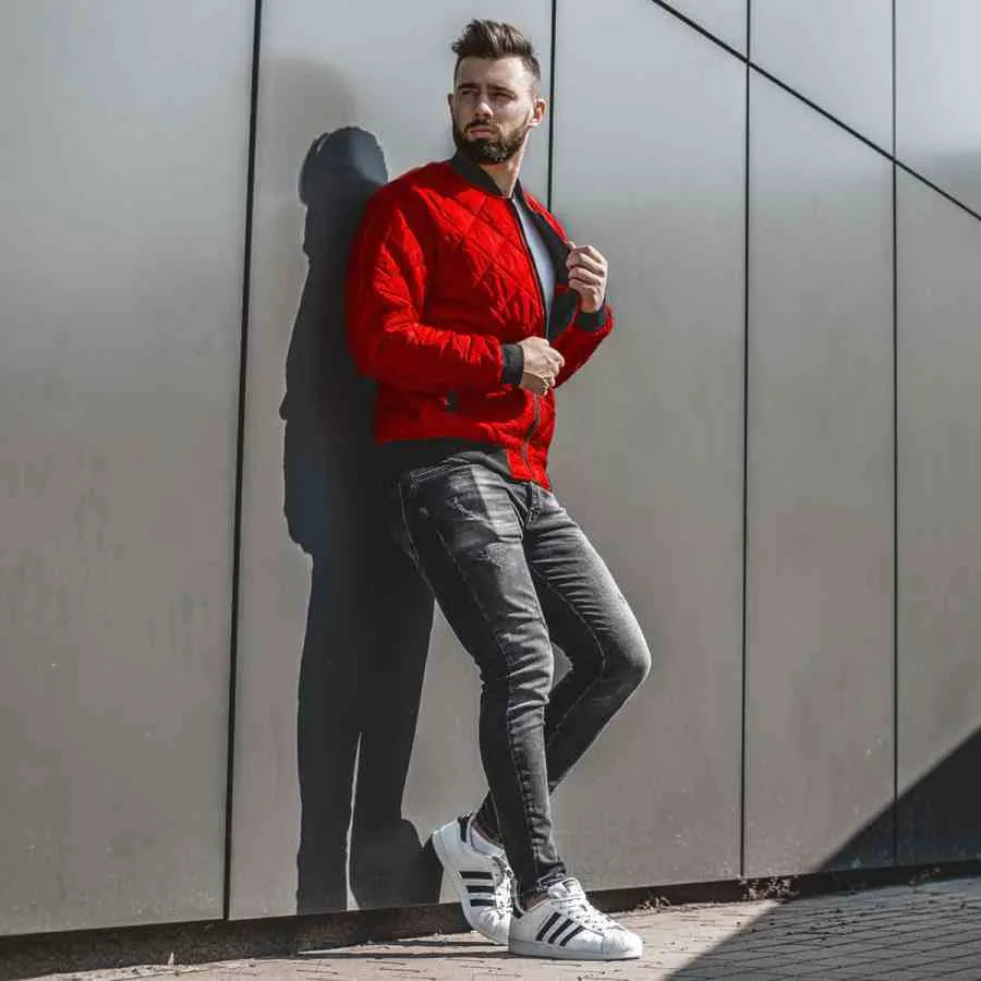 Men's red jacket Morel