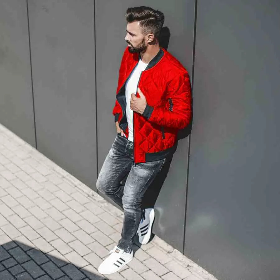 Men's red jacket Morel