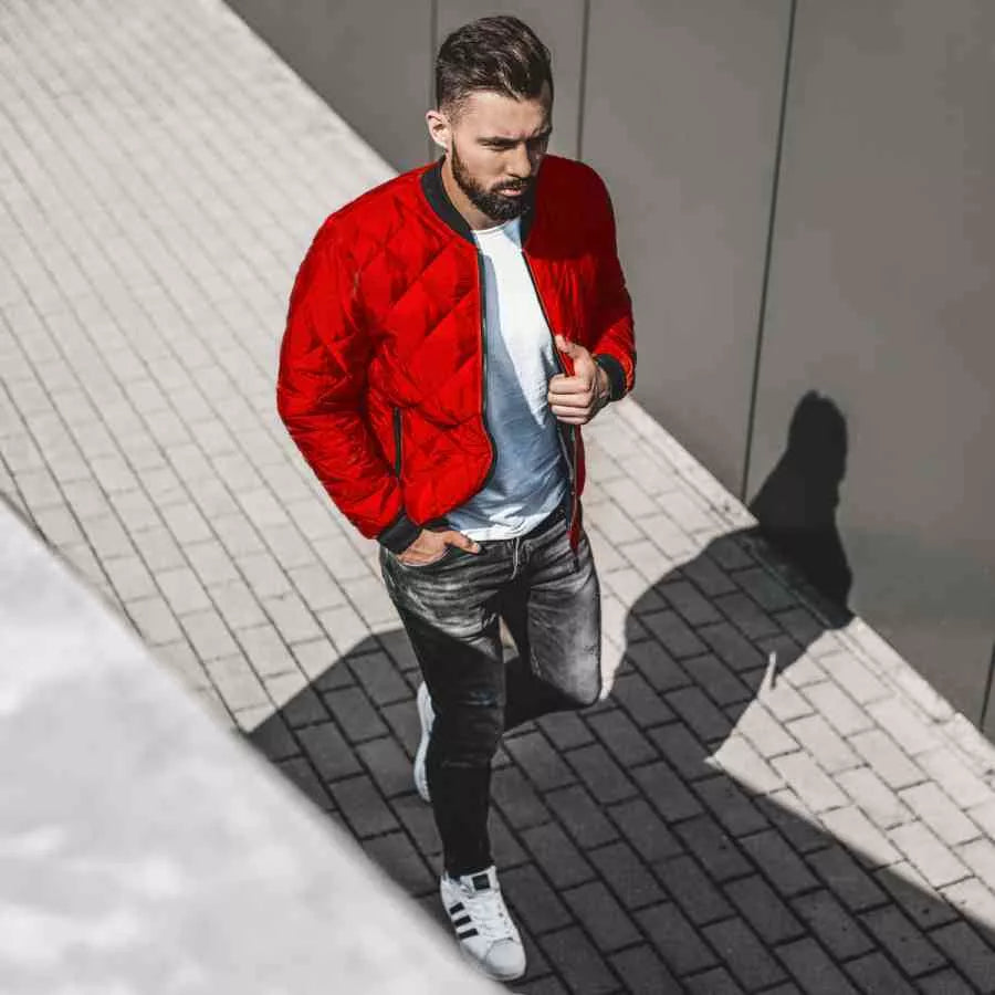 Men's red jacket Morel