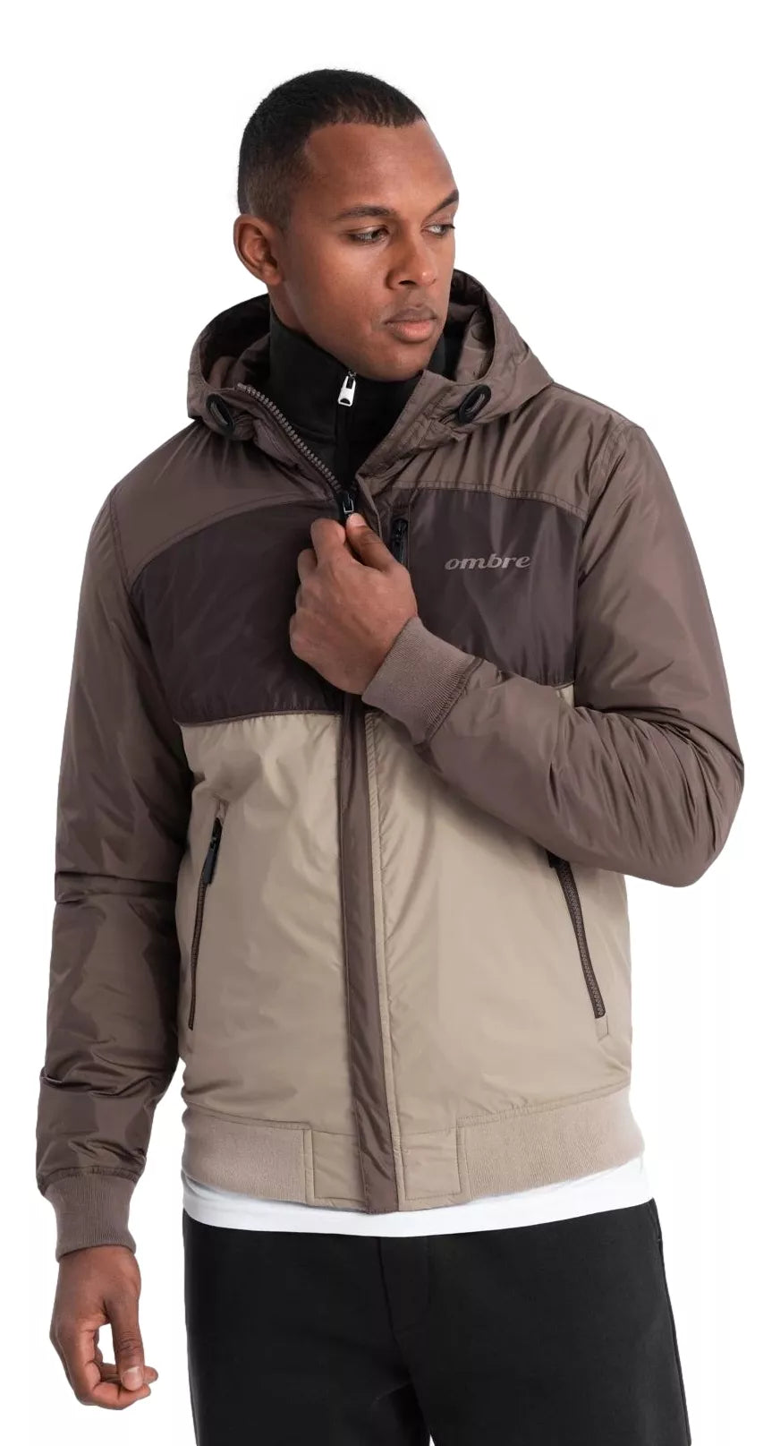 Men's brown jacket Inito